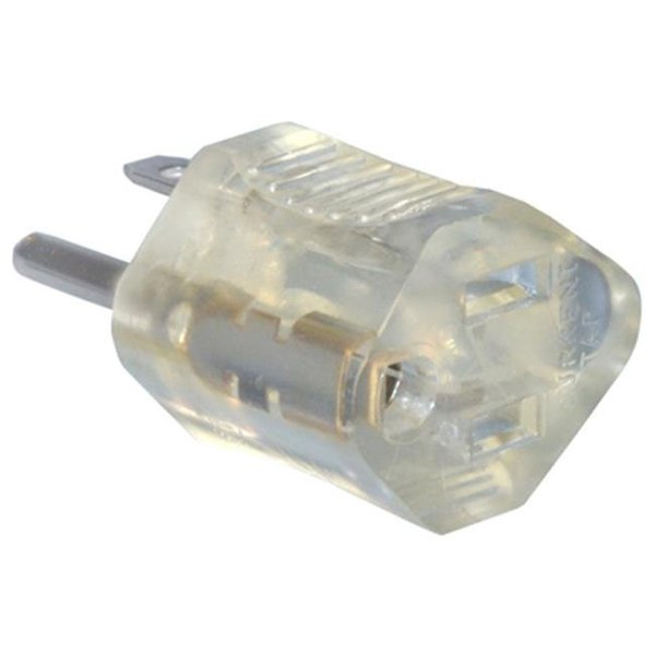 Master Electronics Master Electrician 09907ME 15A Clear Lighted End Grounding Adapter 834687